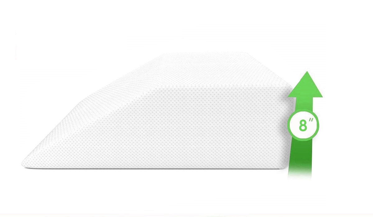 Leg Rest Wedge Pillow with Memory Foam Top - Elevating Pillow for Leg and Knee Pain - Removable Cover image 0