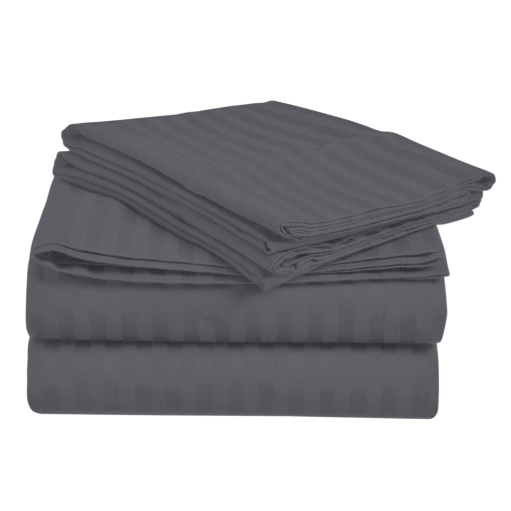 Home Design 1800 Series Luxurious Hotel Stripe Sheet Sets image 7