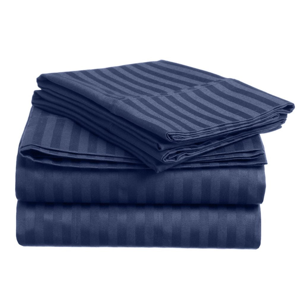 Home Design 1800 Series Luxurious Hotel Stripe Sheet Sets image 5