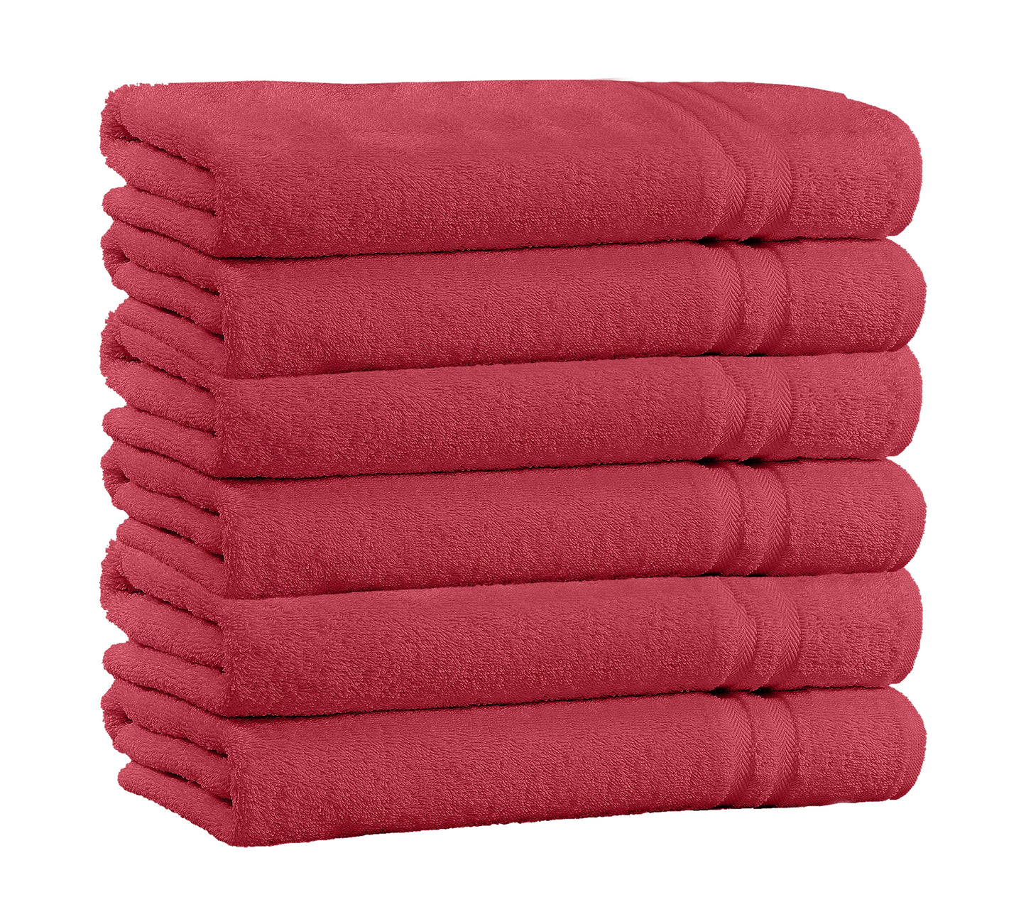 100% Cotton 4-Pack Bath Towel Sets - Extra Plush & Absorbent Bath Towels - 54" L x 27" W
