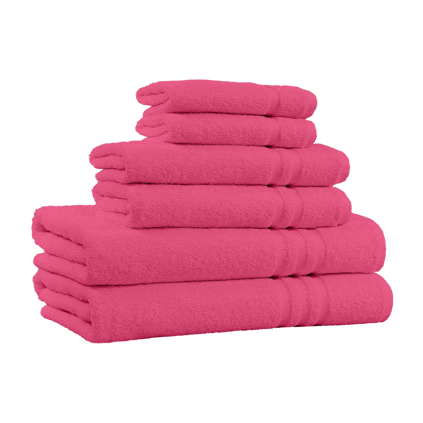 6-Piece 100% Cotton Bath Towel Set