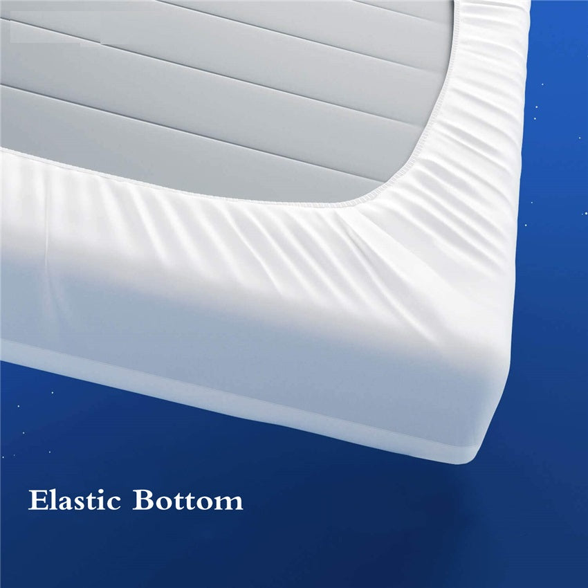 300 TC 100% Egyptian Cotton Hypoallergenic Down Alternative Mattress Topper with All-Around Fitted Bed Skirt