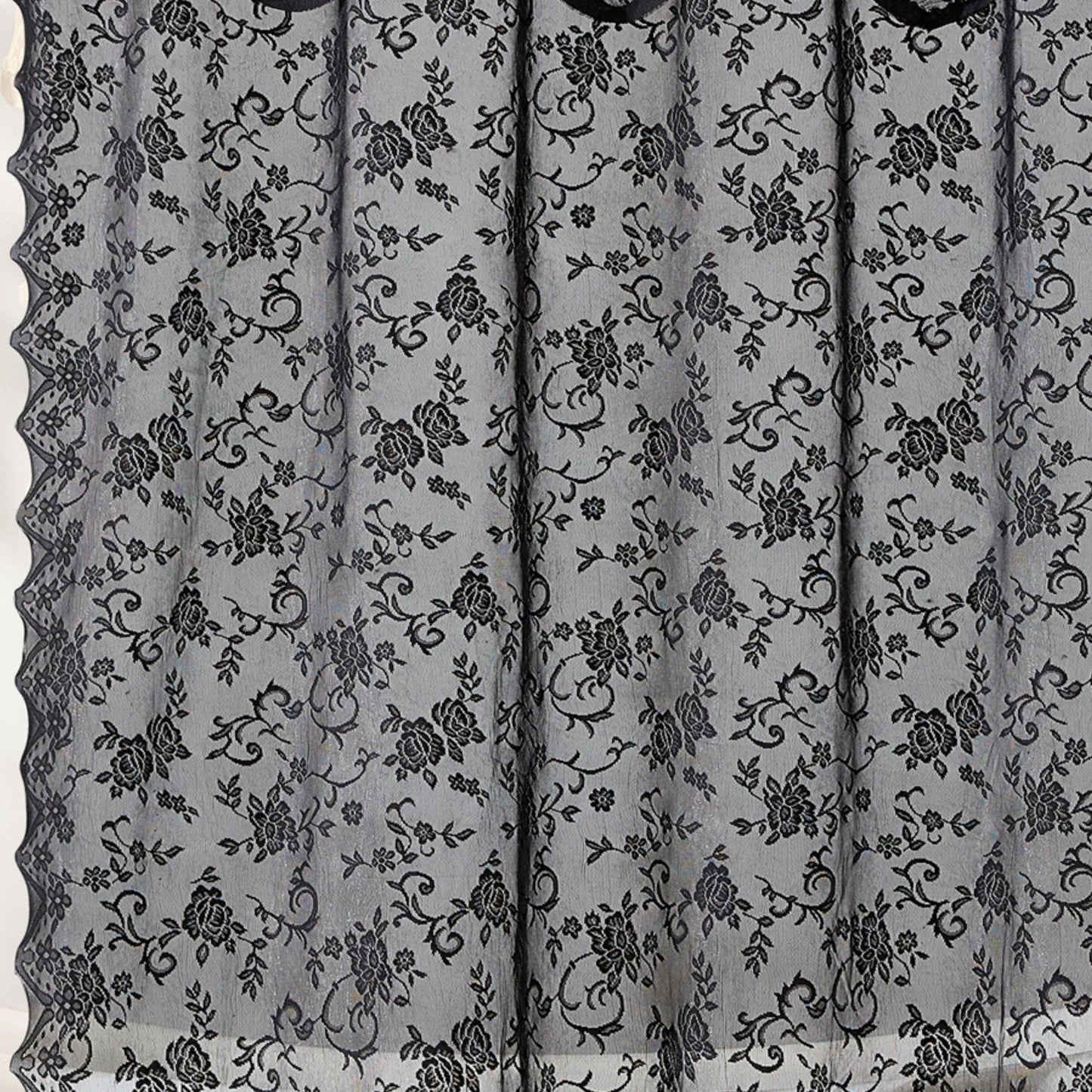 Harper Lace Floral Shower Curtain