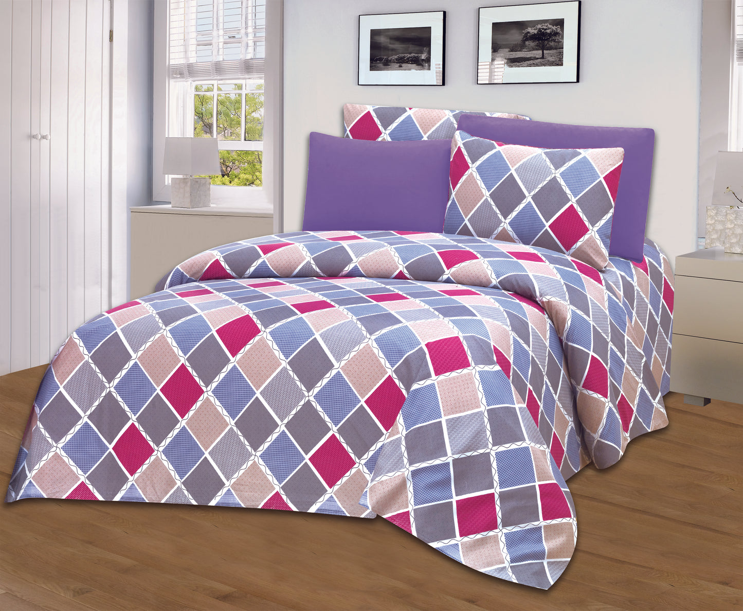 Jacob 1800 Extra Soft Luxurious 4-6 Piece Print Sheet Set