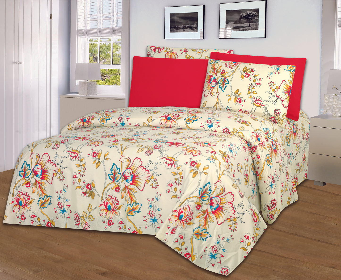 Mia 1800 Extra Soft Luxurious 4-6 Piece Print Sheet Set