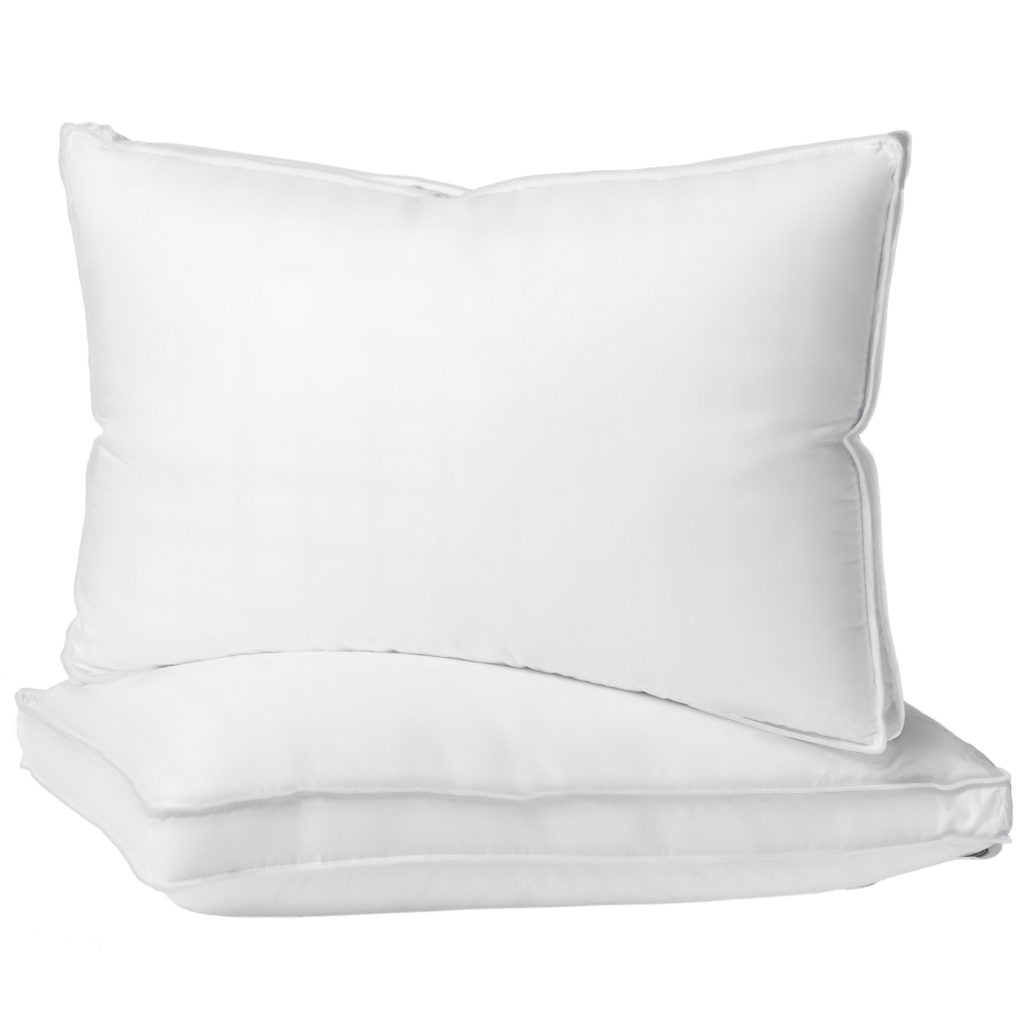 300 Thread Count 100% Egyptian Cotton Down-Alternative Gusseted Pillows image 0