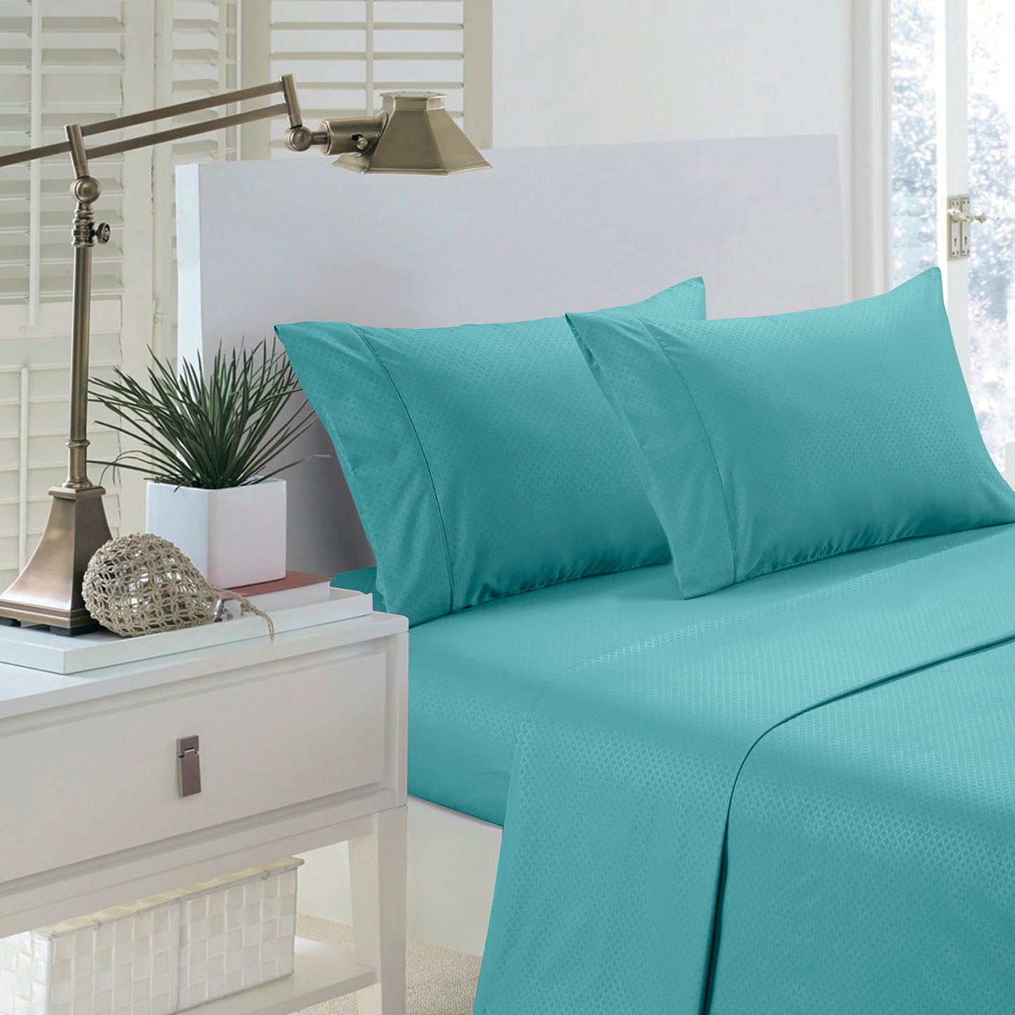 Home Sweet Home 1800 Series Bassano Embossed Deep Pocket Sheet Set