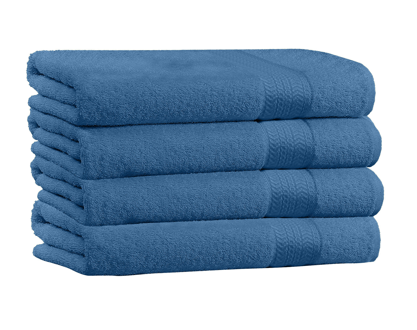 4-Pack Cotton Bath Towels – Extra Plush Soft Absorbent Towels (27x54)
