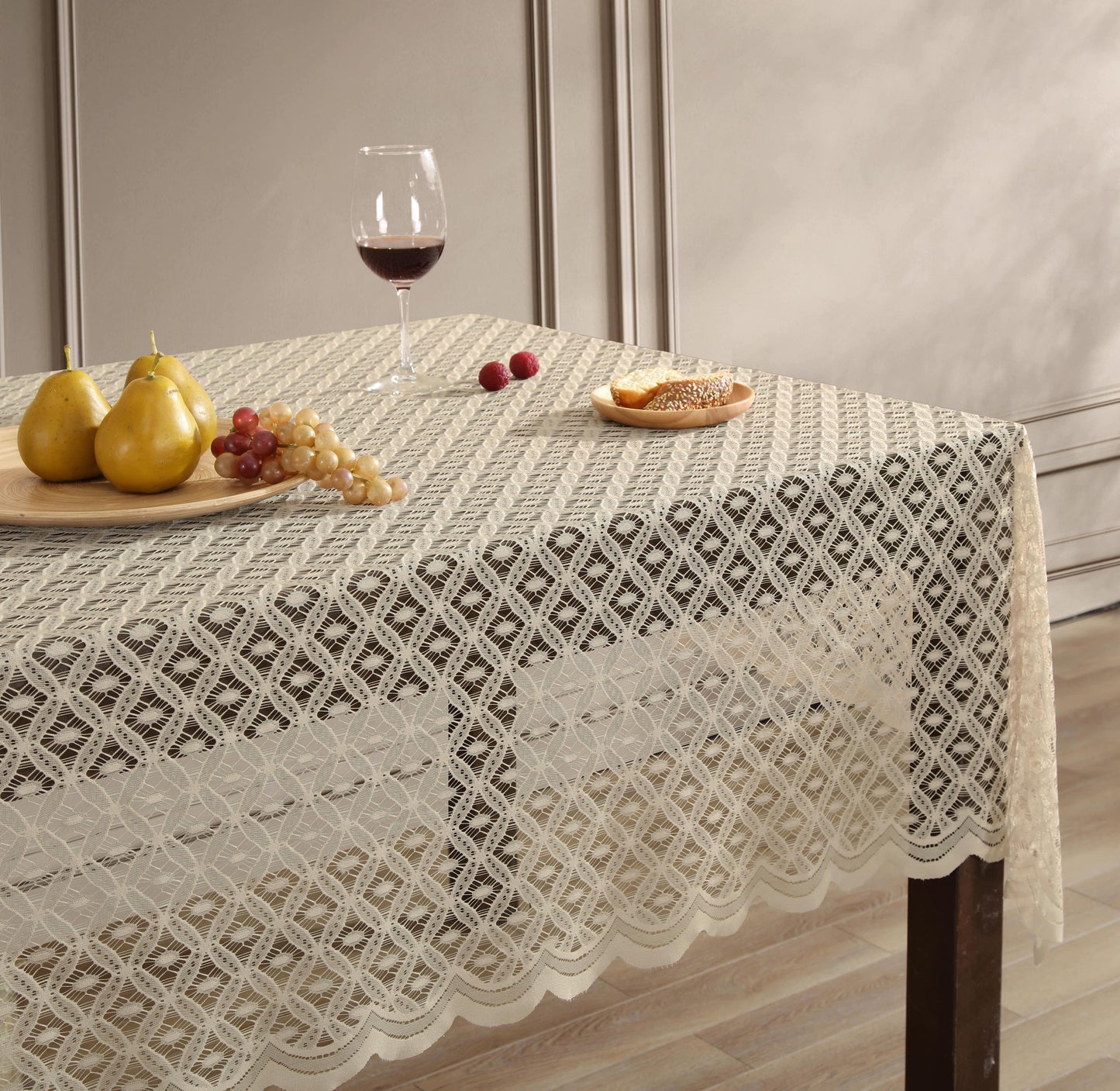 Alona Lace Fabric Tablecloth