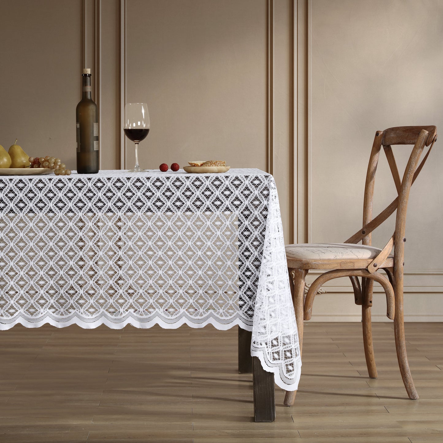 Alona Lace Fabric Tablecloth