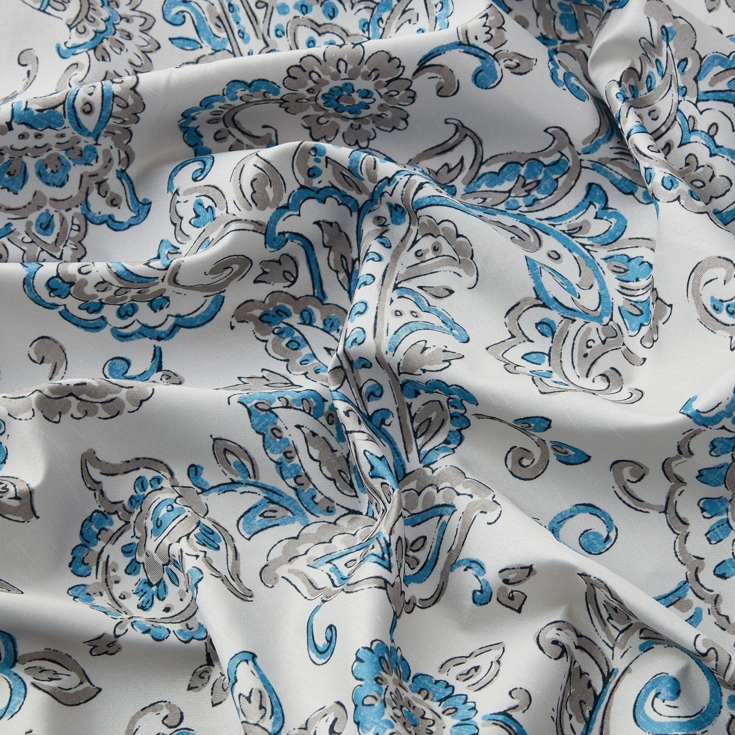 Amalfi Paisley Floral 100% Blackout Grommet Curtain Panels
