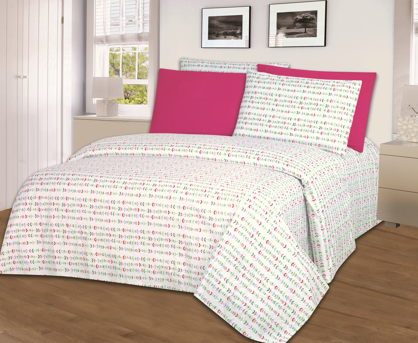 Juego de sábanas estampadas Hotel Dreams de la serie 1800 – Sábanas de lujo extrasuaves (4-6 piezas)