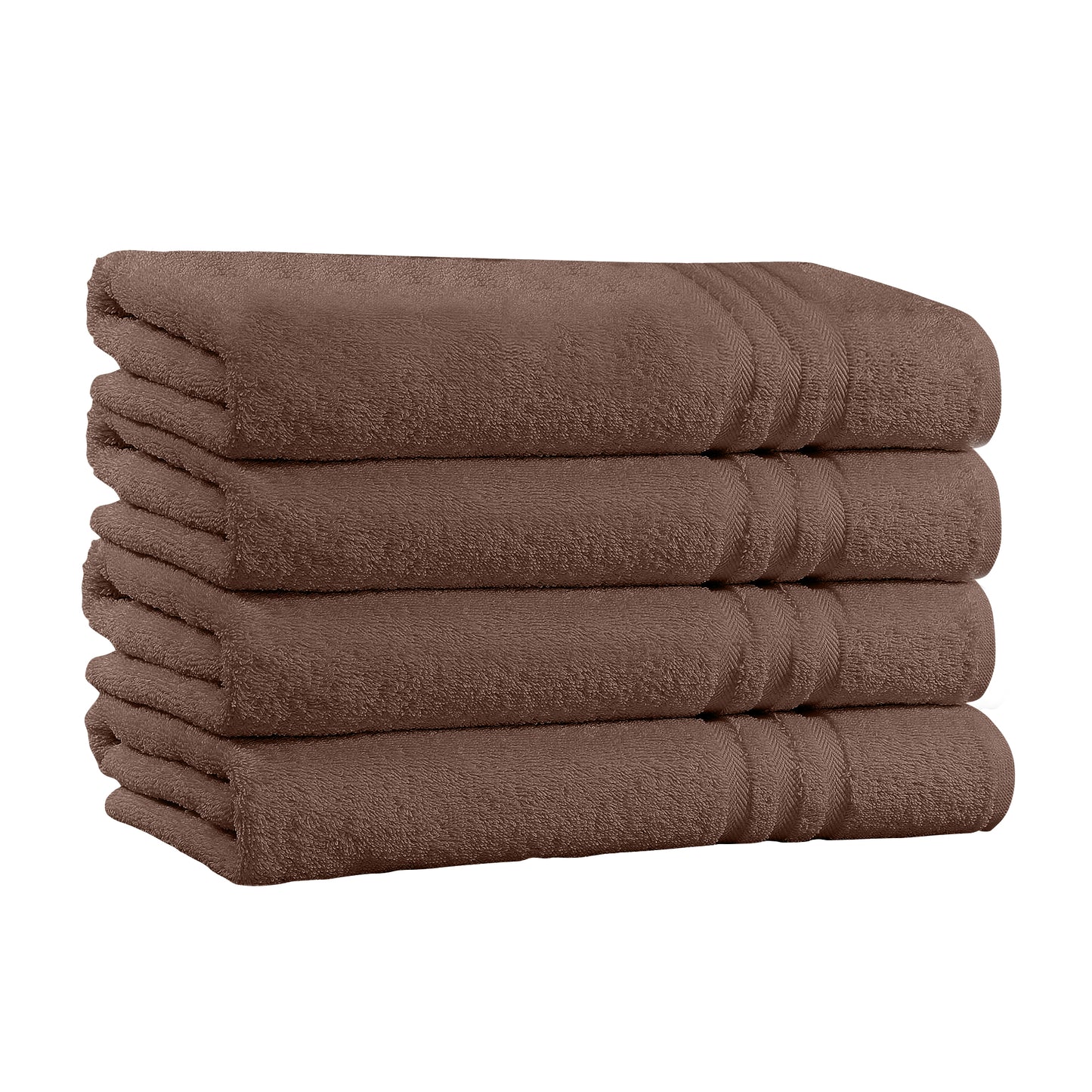 4-Pack Cotton Bath Towels – Extra Plush Soft Absorbent Towels (27x54)