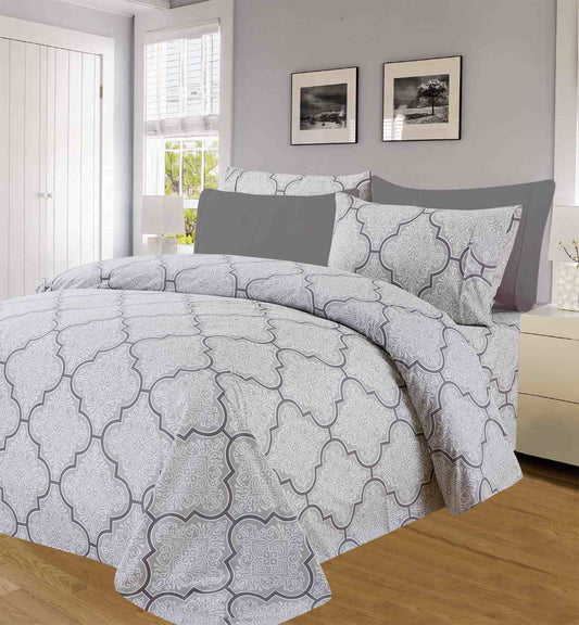 Diamond 1800 Extra Soft Luxurious 4-6 Piece Print Sheet Set
