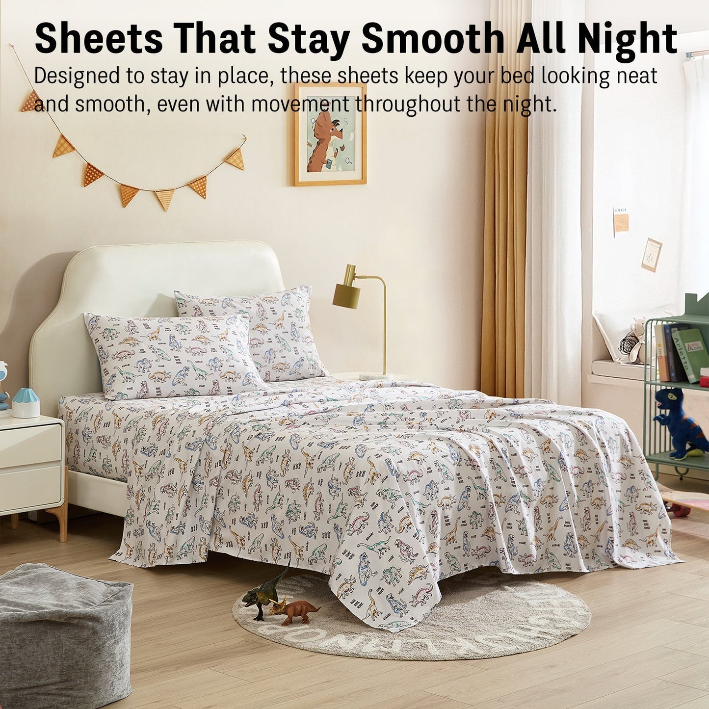 Dinosaur Kids Boys Bed Sheets