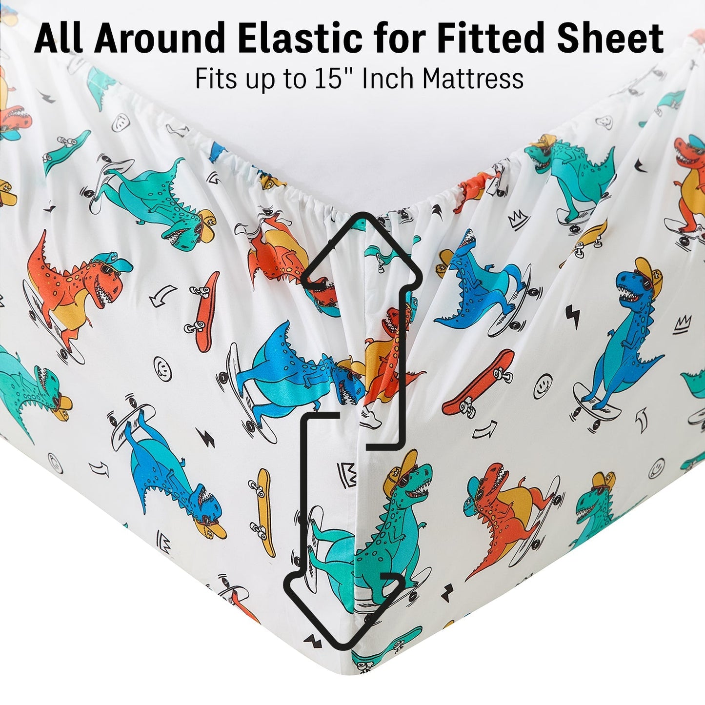 Dinosaur Kids Boys Bed Sheets