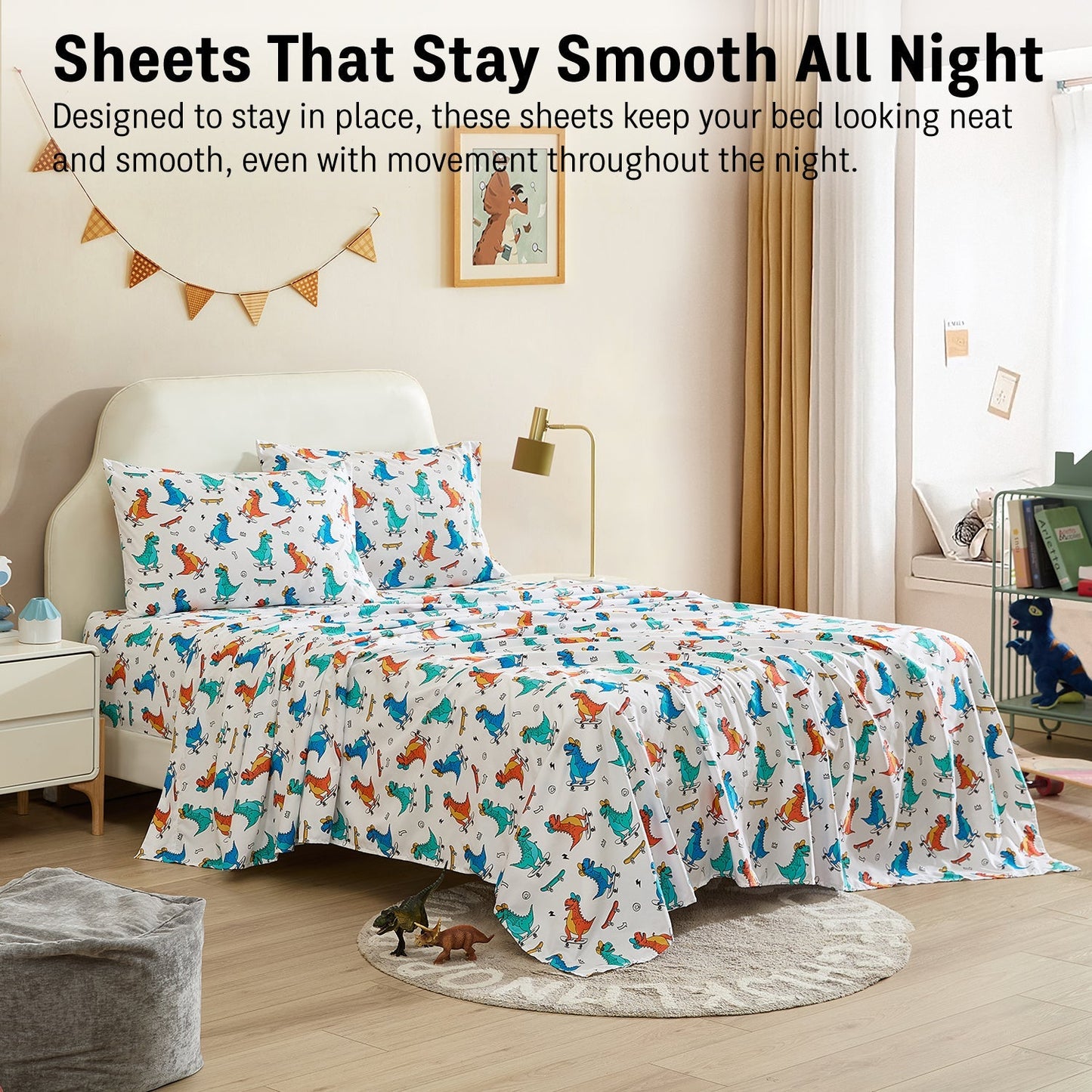 Dinosaur Kids Boys Bed Sheets
