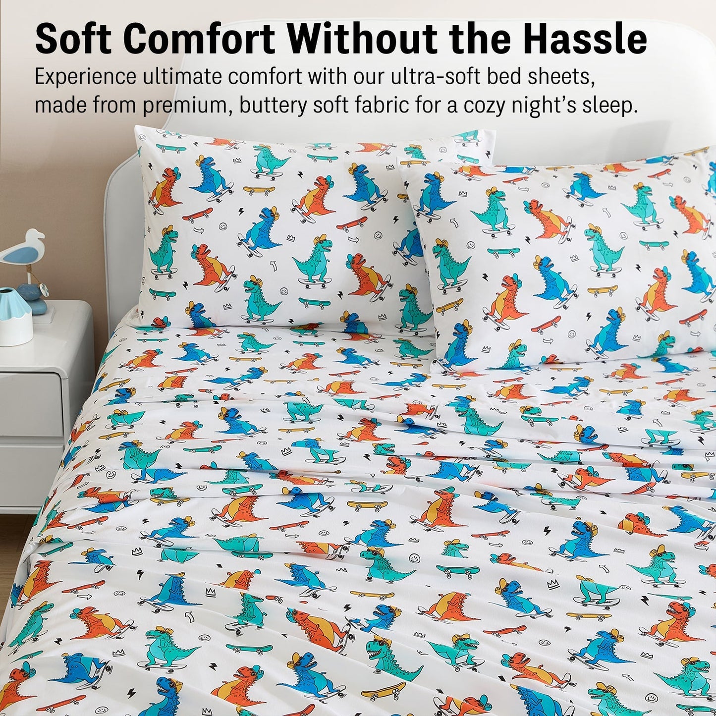 Dinosaur Kids Boys Bed Sheets