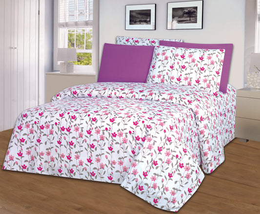 Emily 1800 Extra Soft Luxurious 4-6 Piece Print Sheet Set