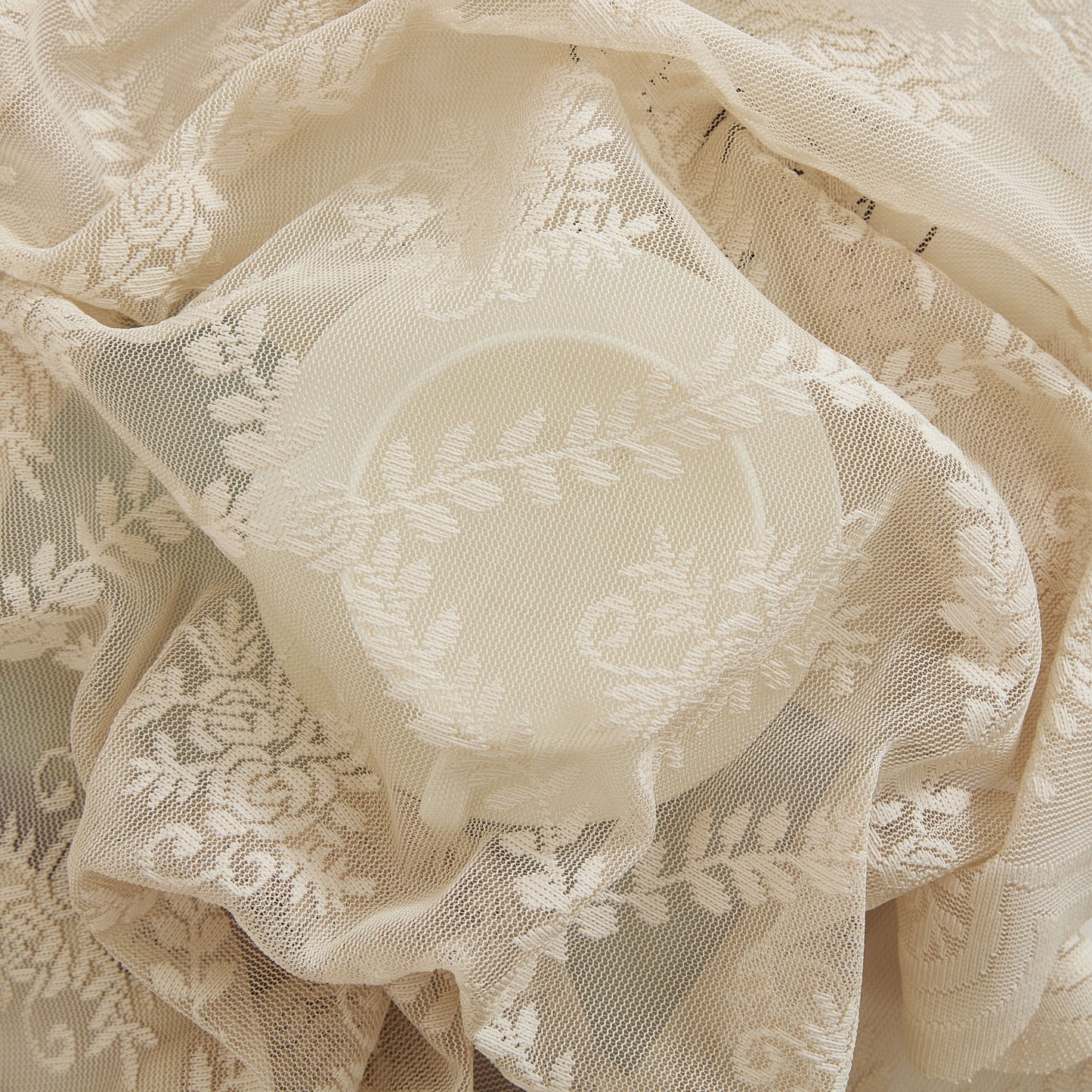Isabella Floral Sheer Rod Pocket Valance