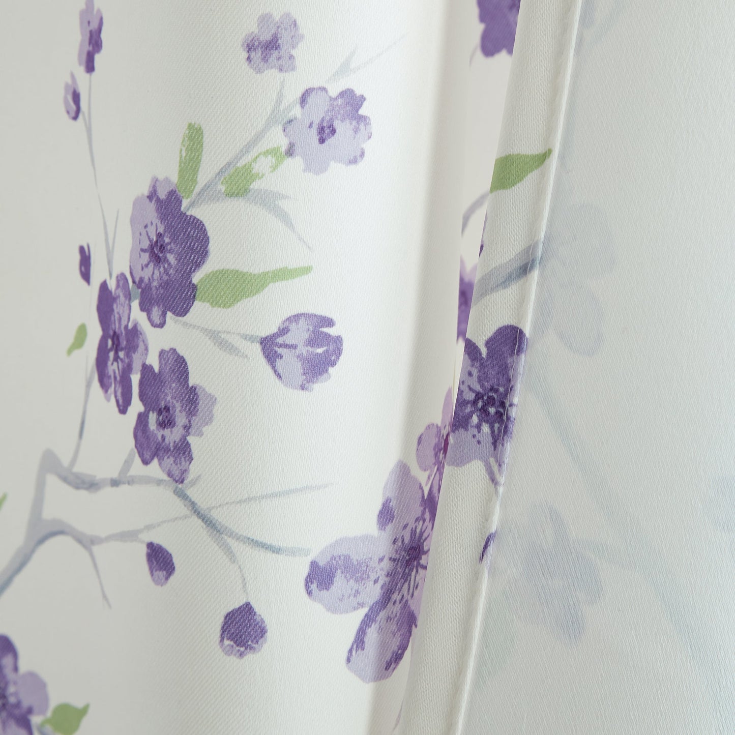 Jasmine Floral Room Darkening Rod Pocket Curtain Panels