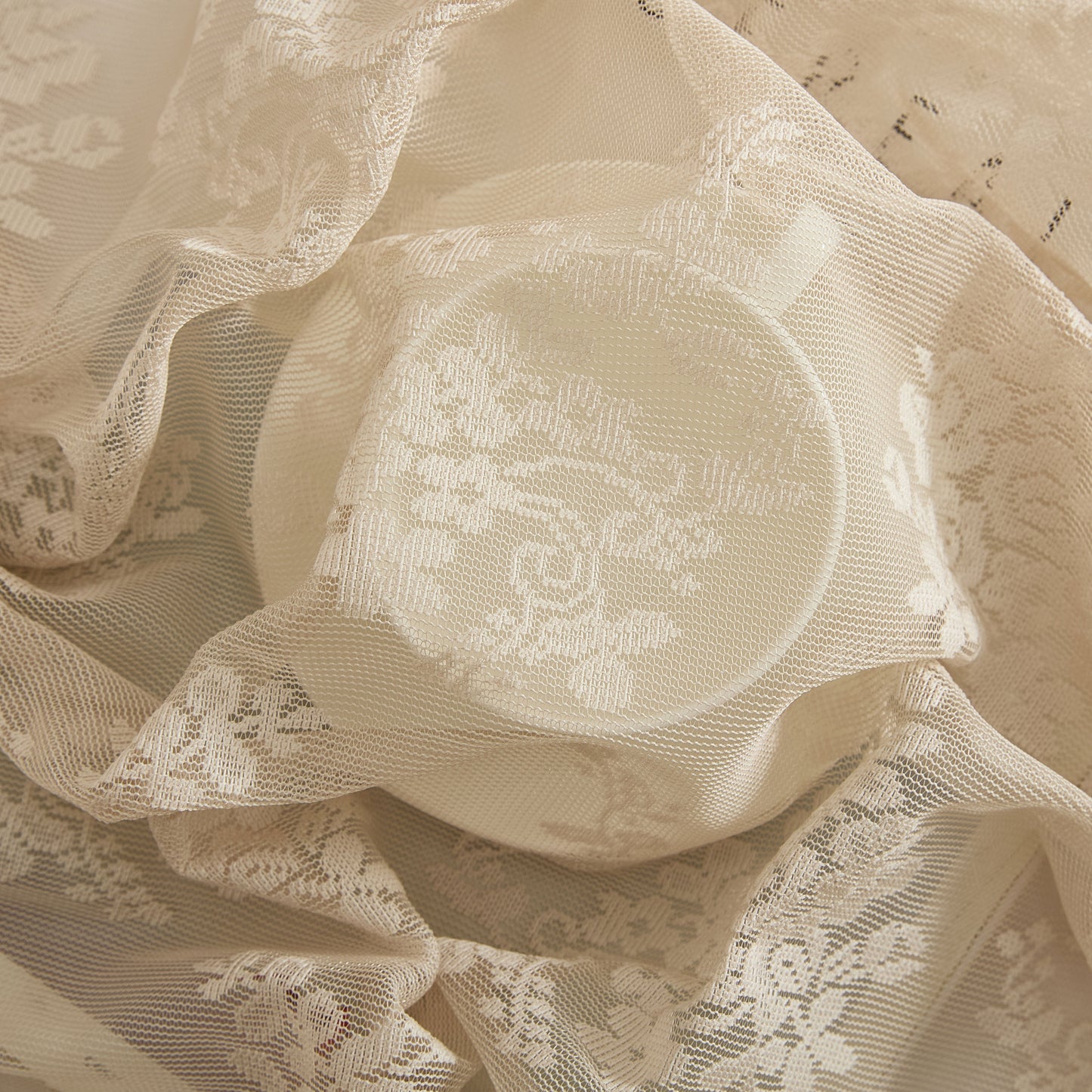 Jolene Floral Lace Fabric Round Tablecloth