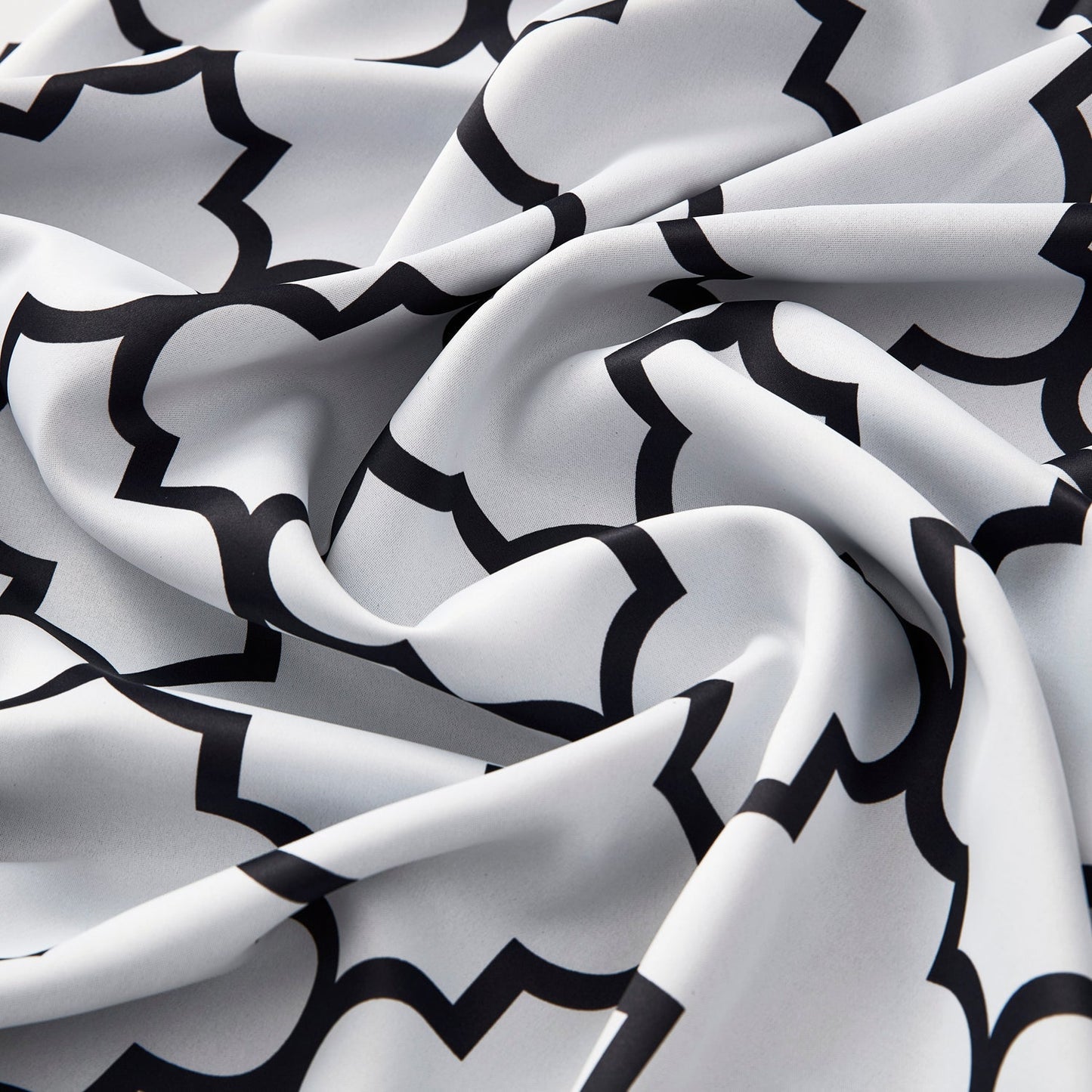 Lattice Print Room Darkening Grommet Curtain Panels