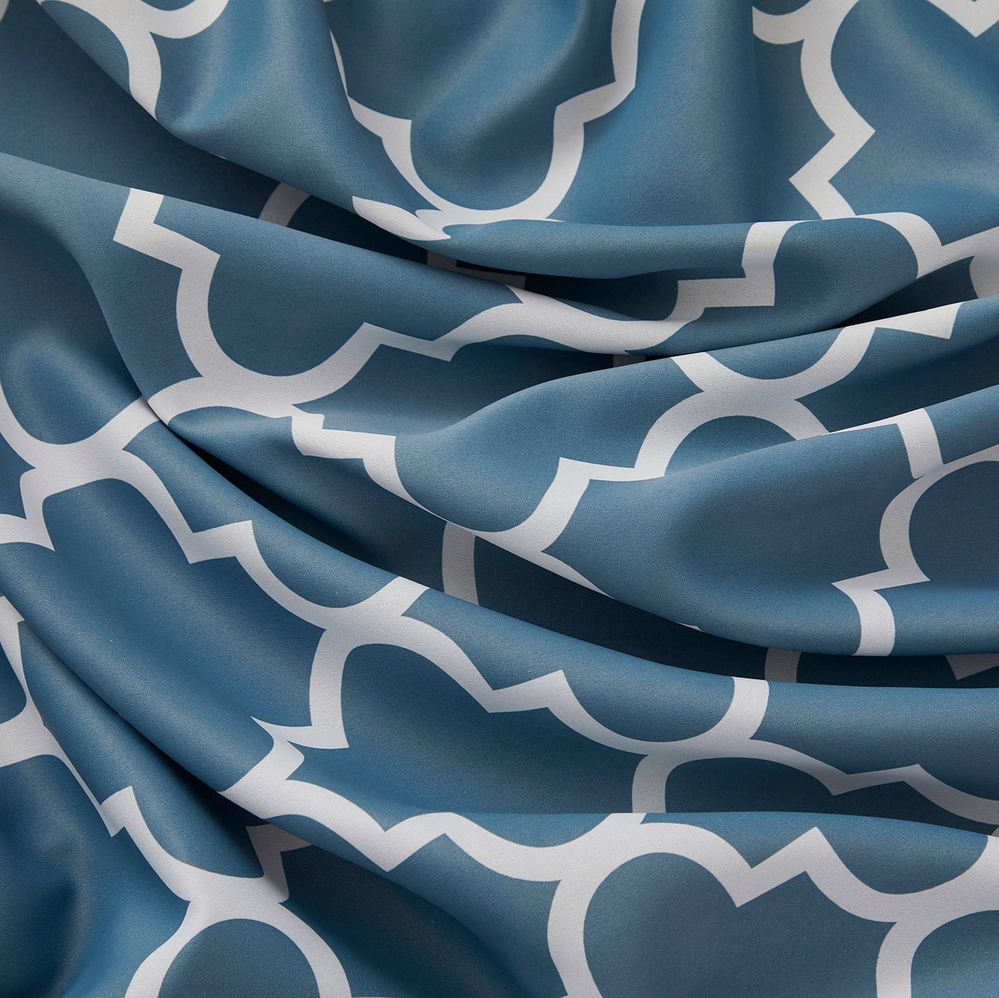 Lattice Print Room Darkening Grommet Curtain Panels