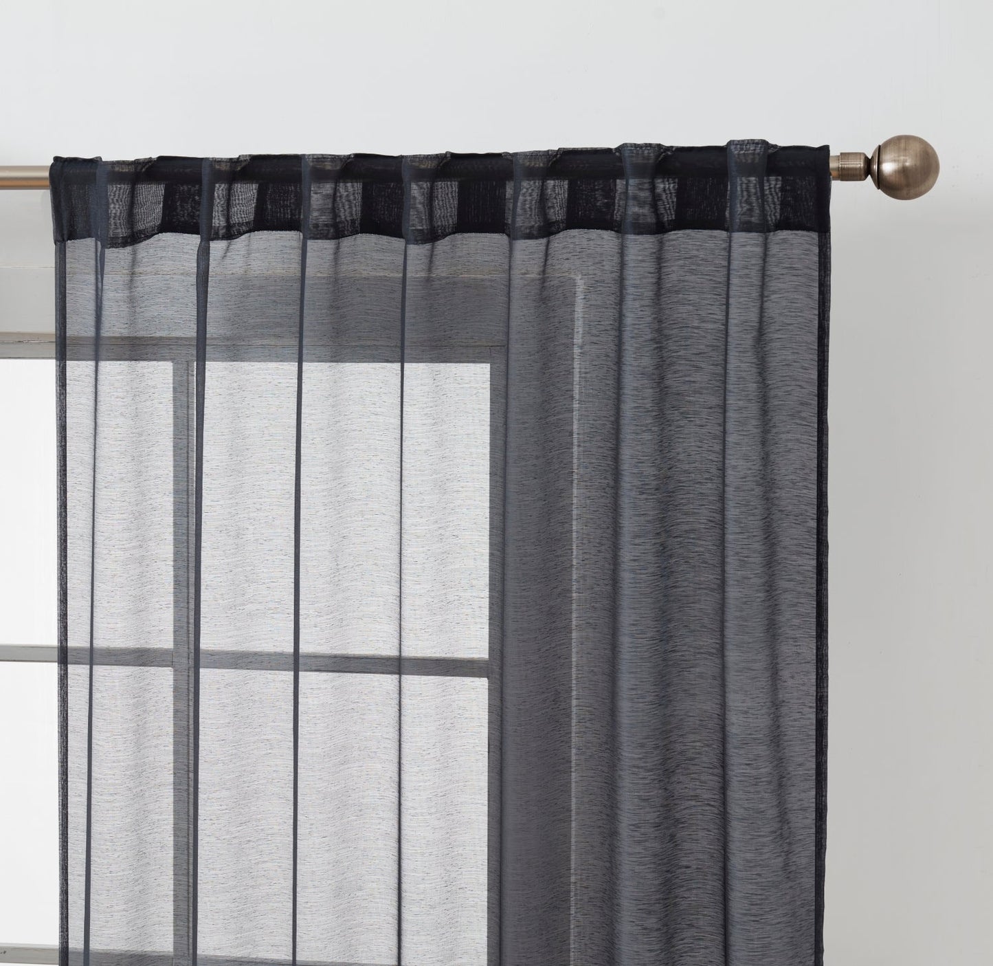 Lauren Semi Sheer Back Tab Rod Pocket Panels