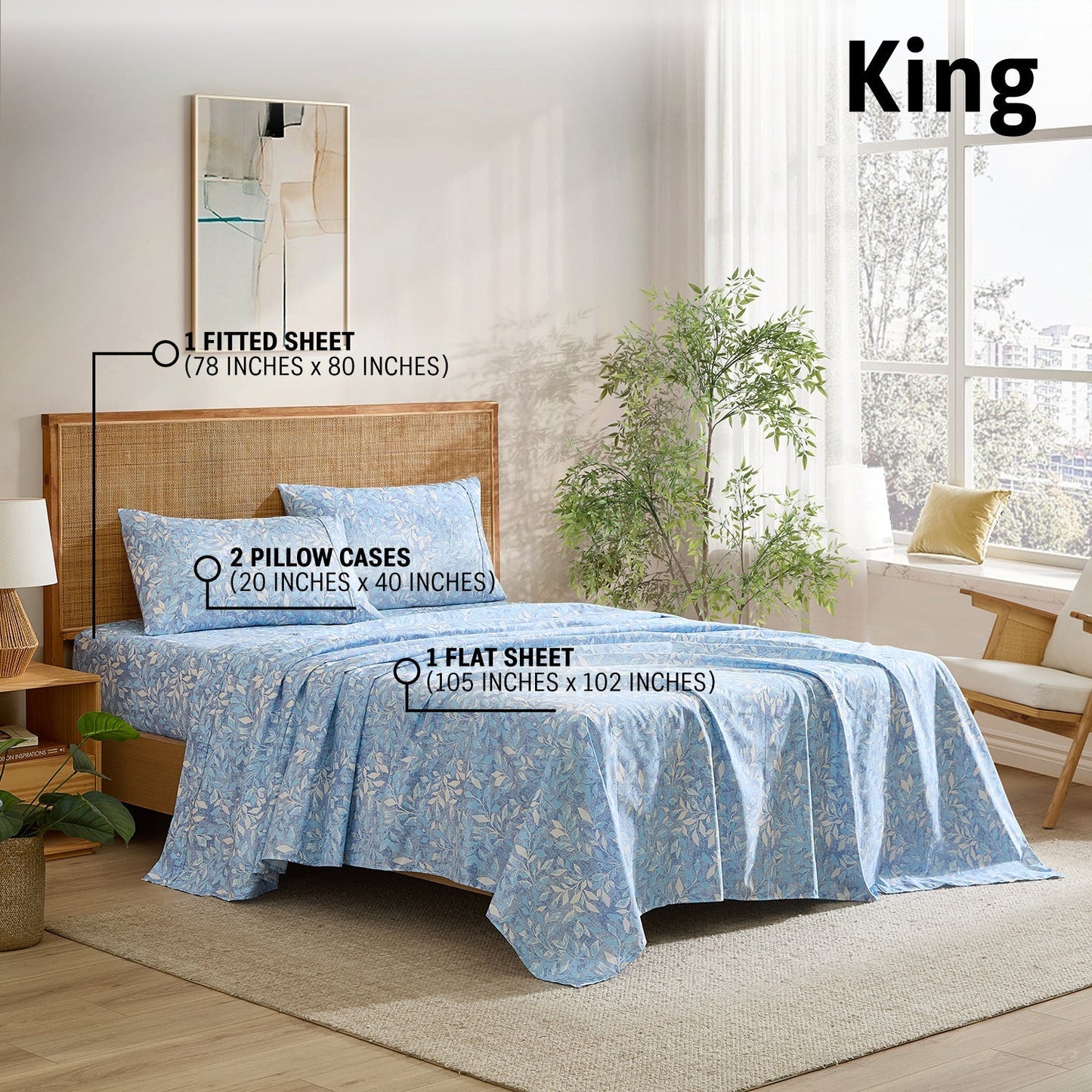 Leaves Floral Bed Sheets