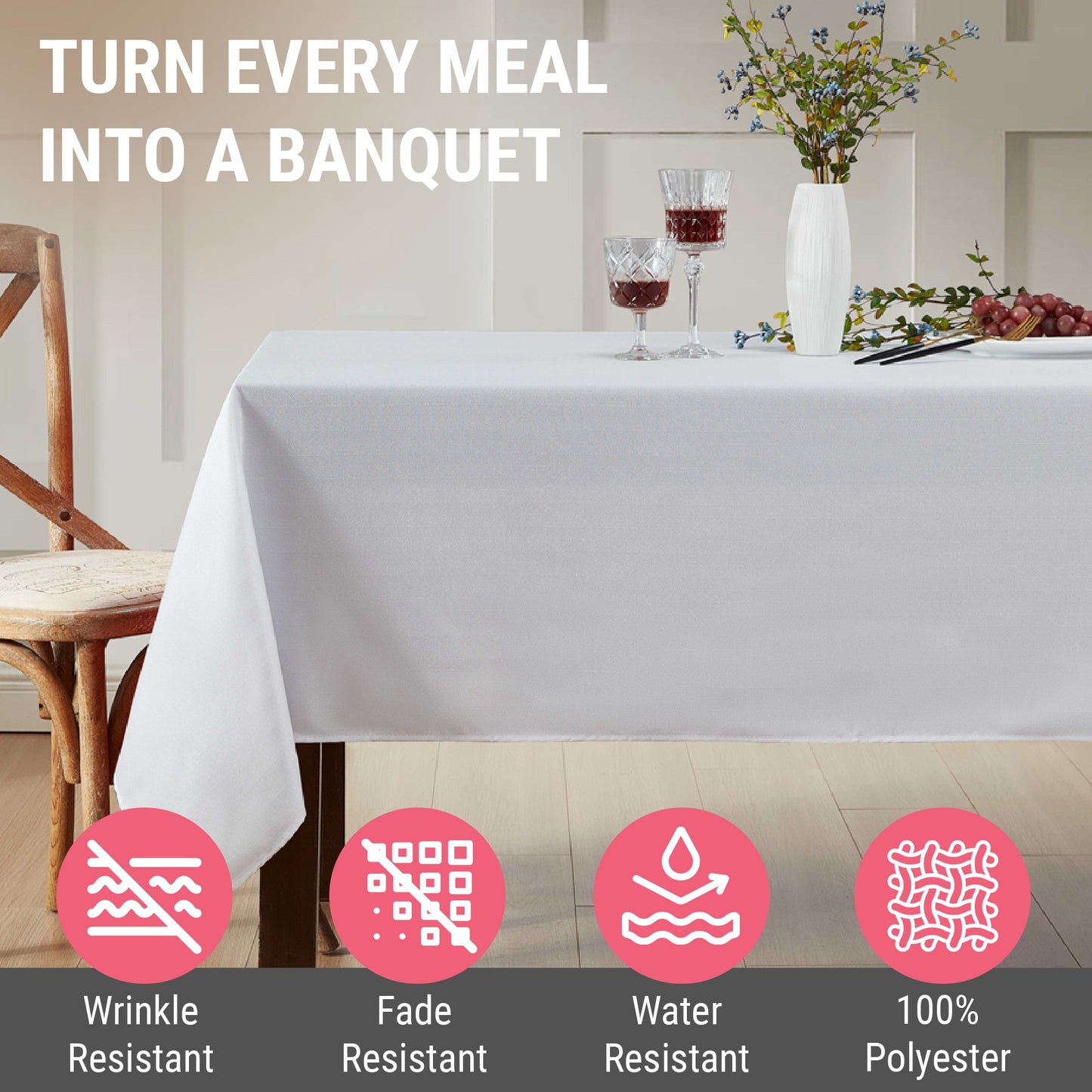 Lincoln Striped Tablecloth