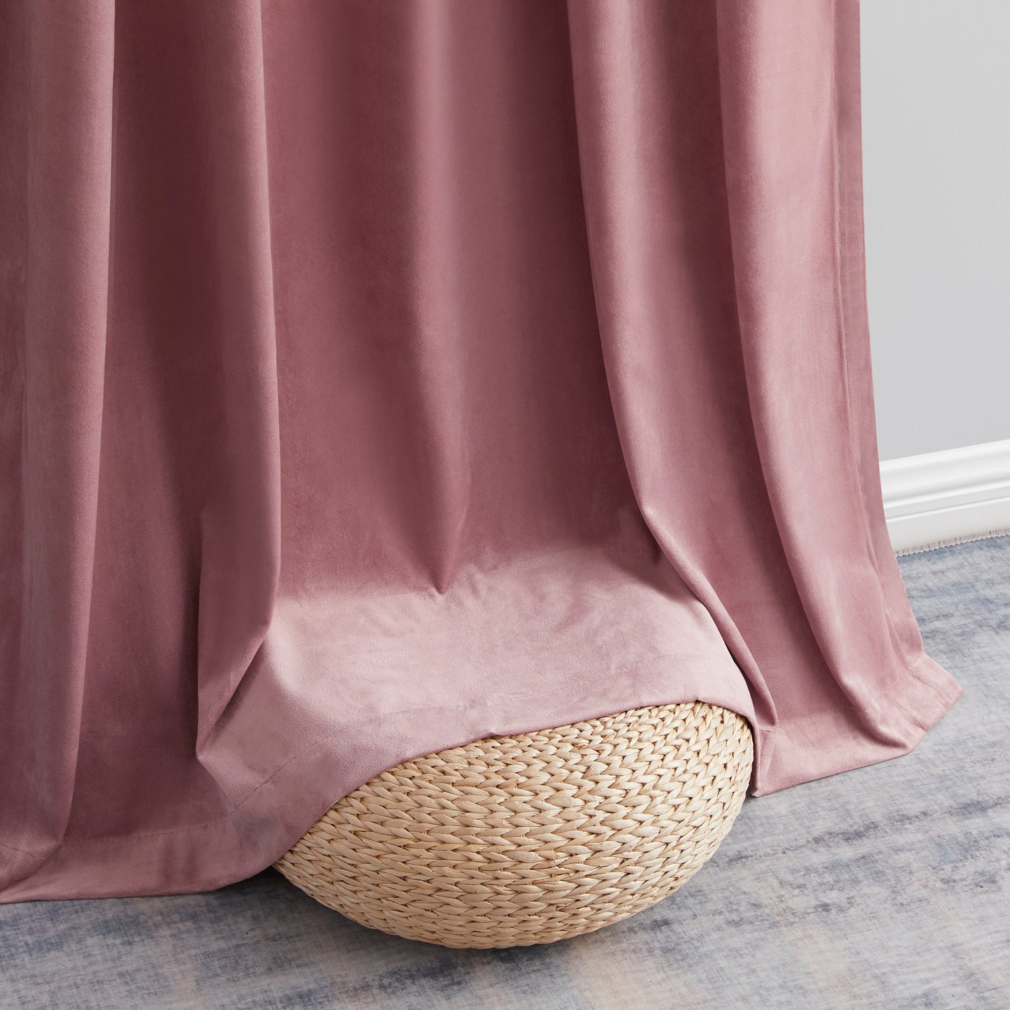 Sawyer Velvet Grommet Room Darkening Curtain Panels