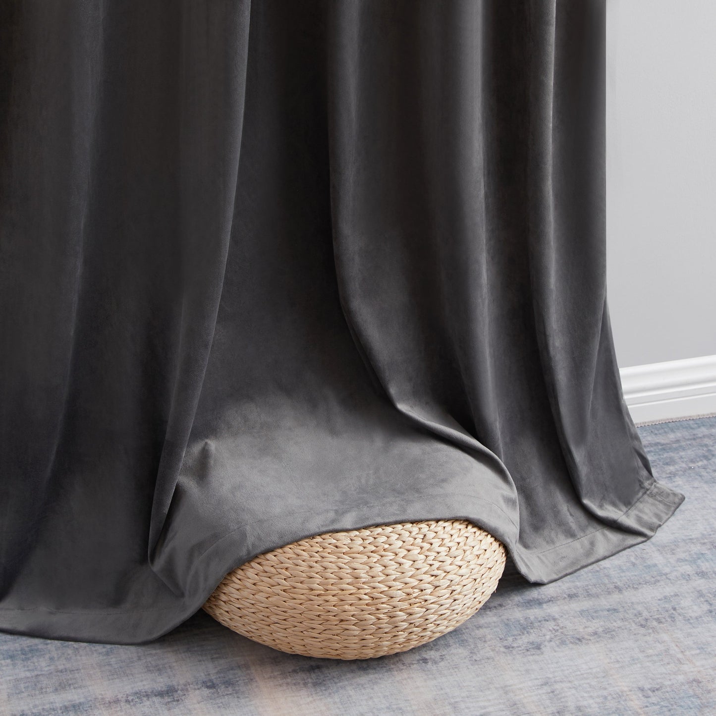 Sawyer Velvet Grommet Room Darkening Curtain Panels