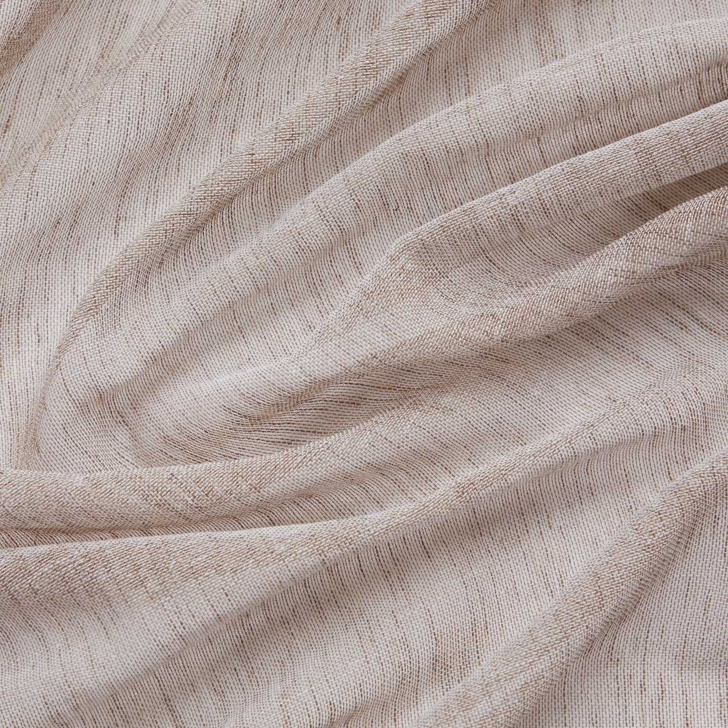 Penelope Faux Linen Sheer Curtain Panels