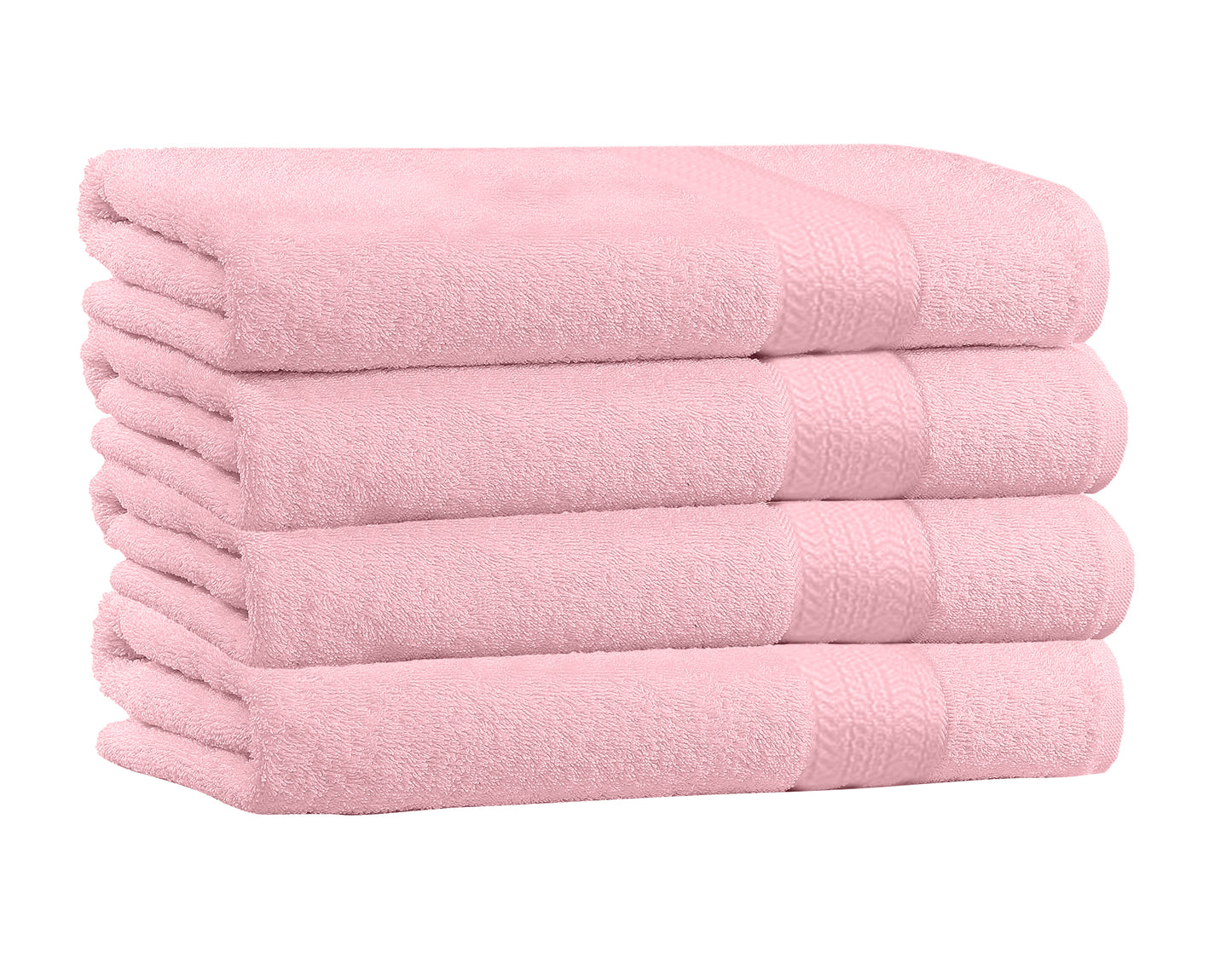 4-Pack Cotton Bath Towels – Extra Plush Soft Absorbent Towels (27x54)