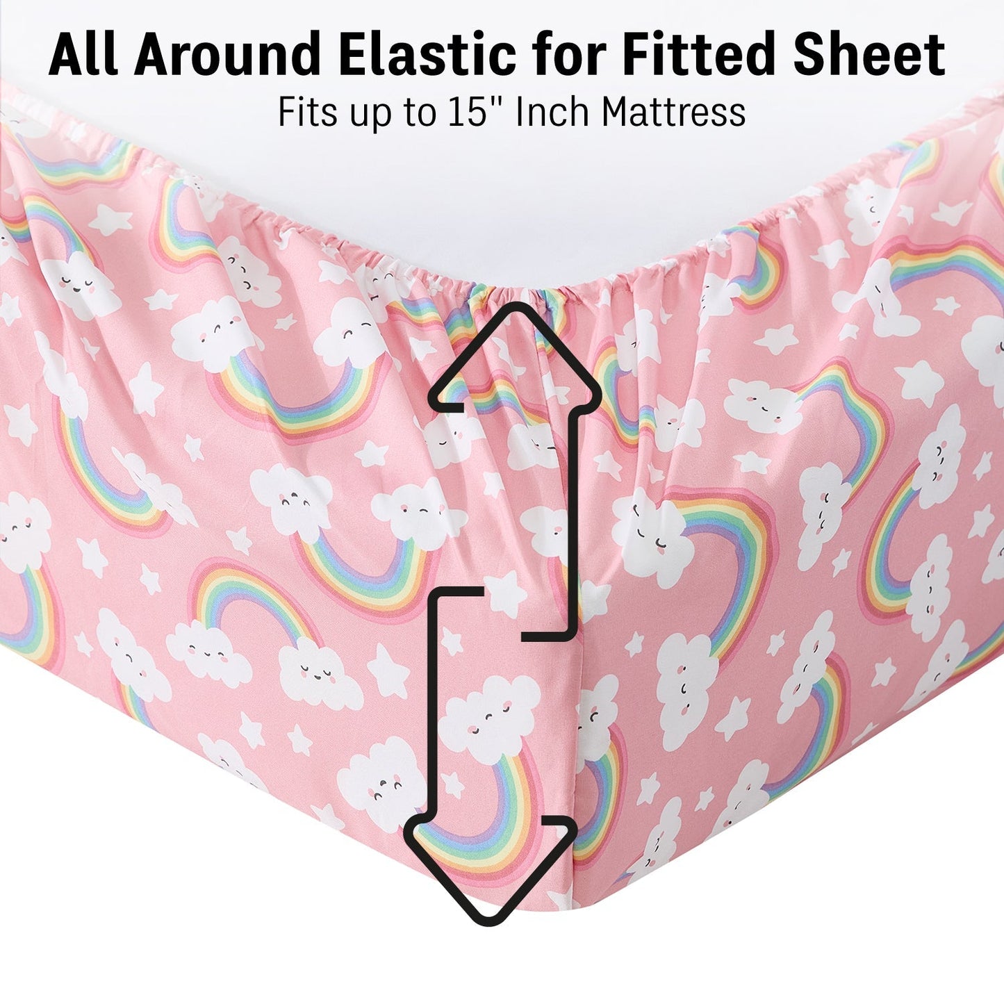 Rainbow Girls Kids Bed Sheets