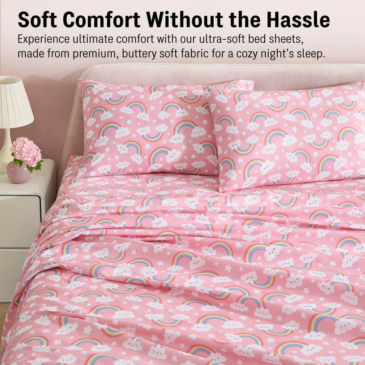 Rainbow Girls Kids Bed Sheets