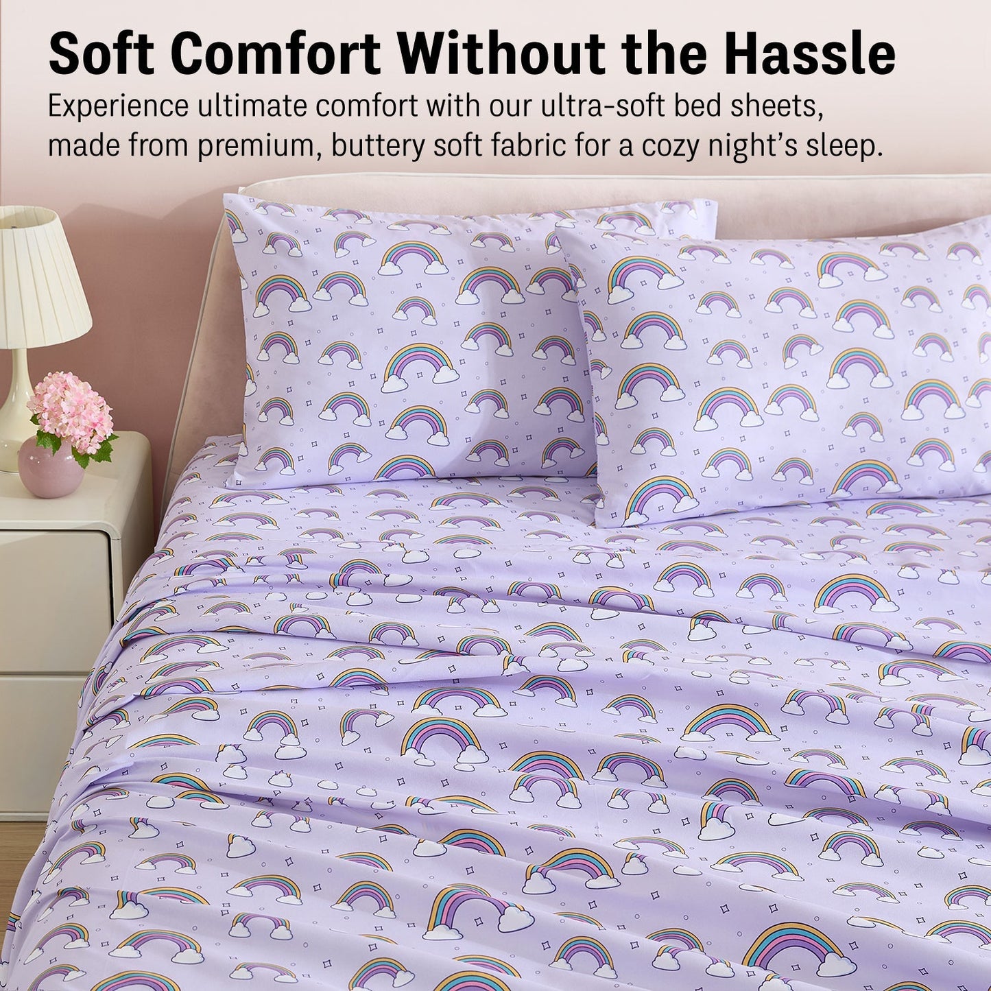 Rainbow Girls Kids Bed Sheets