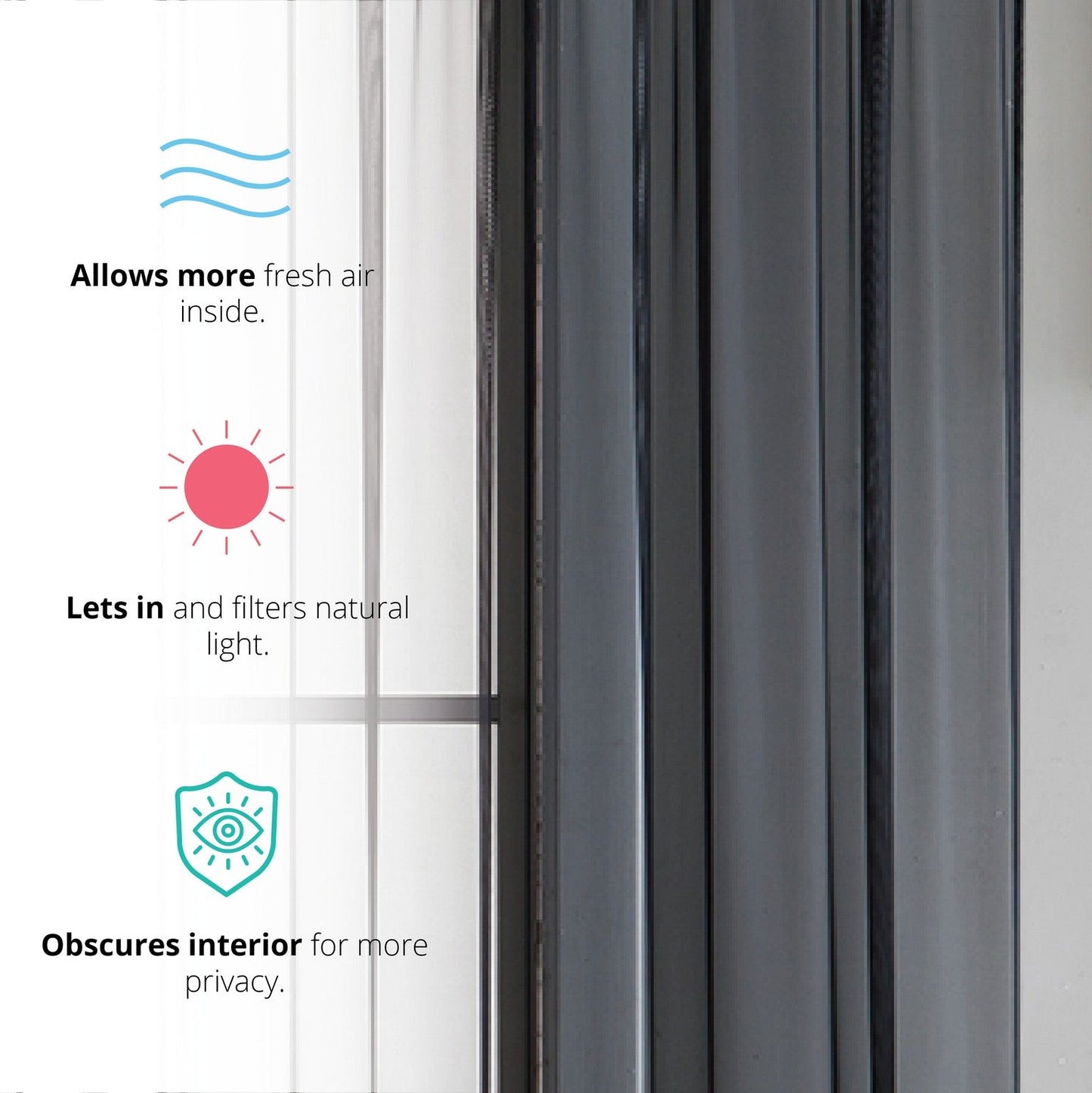 Lucento Sheer Voile Rod Pocket Curtain Panels
