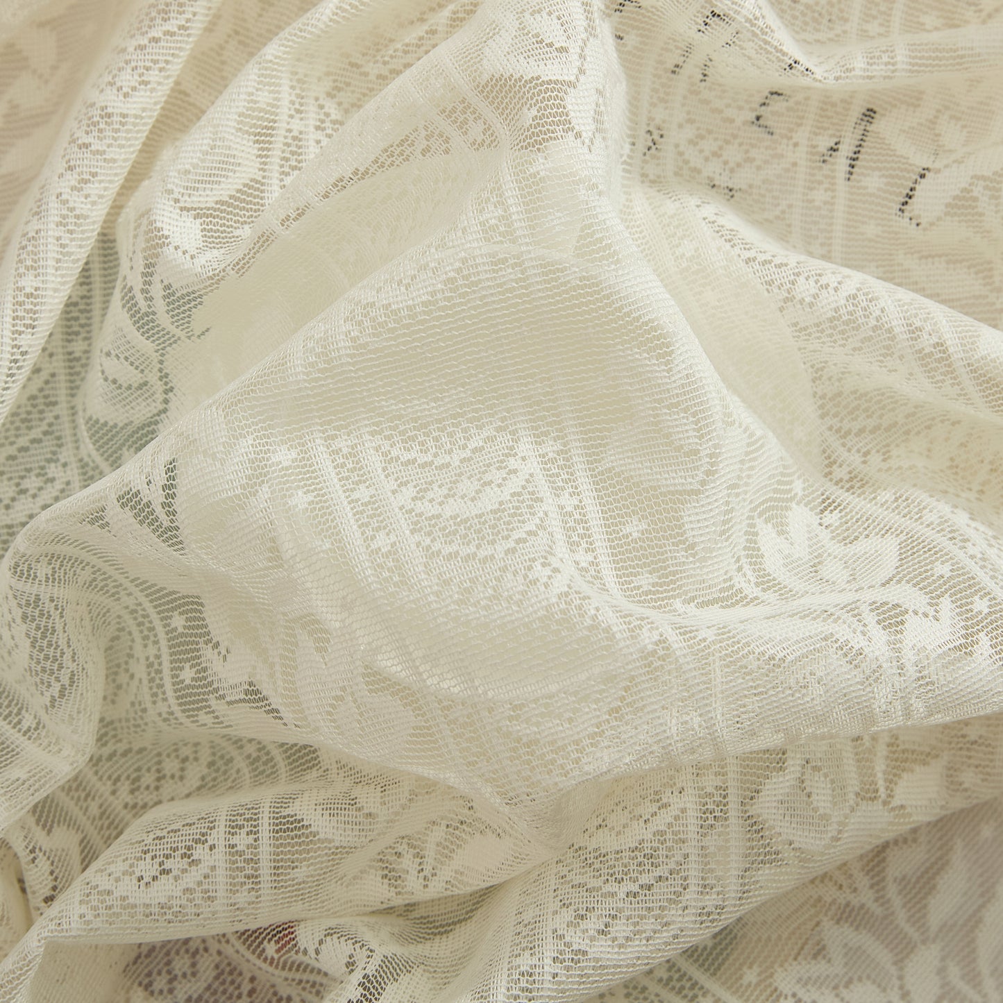 Sophia Floral Sheer Rod Pocket Lace Tiers