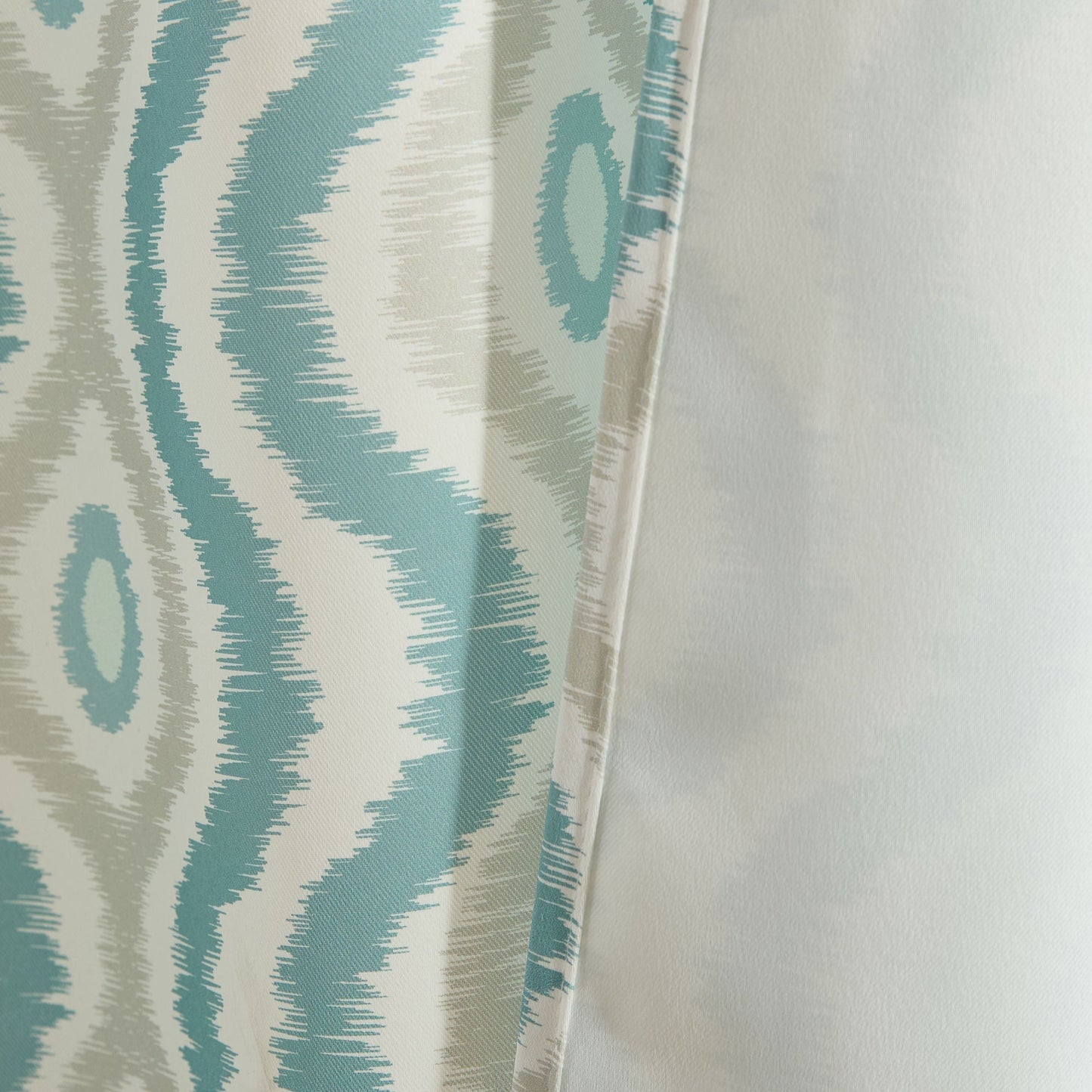 Tanner Ogee Boho Geometric Damask Grommet Room Darkening Window Curtains - Pair