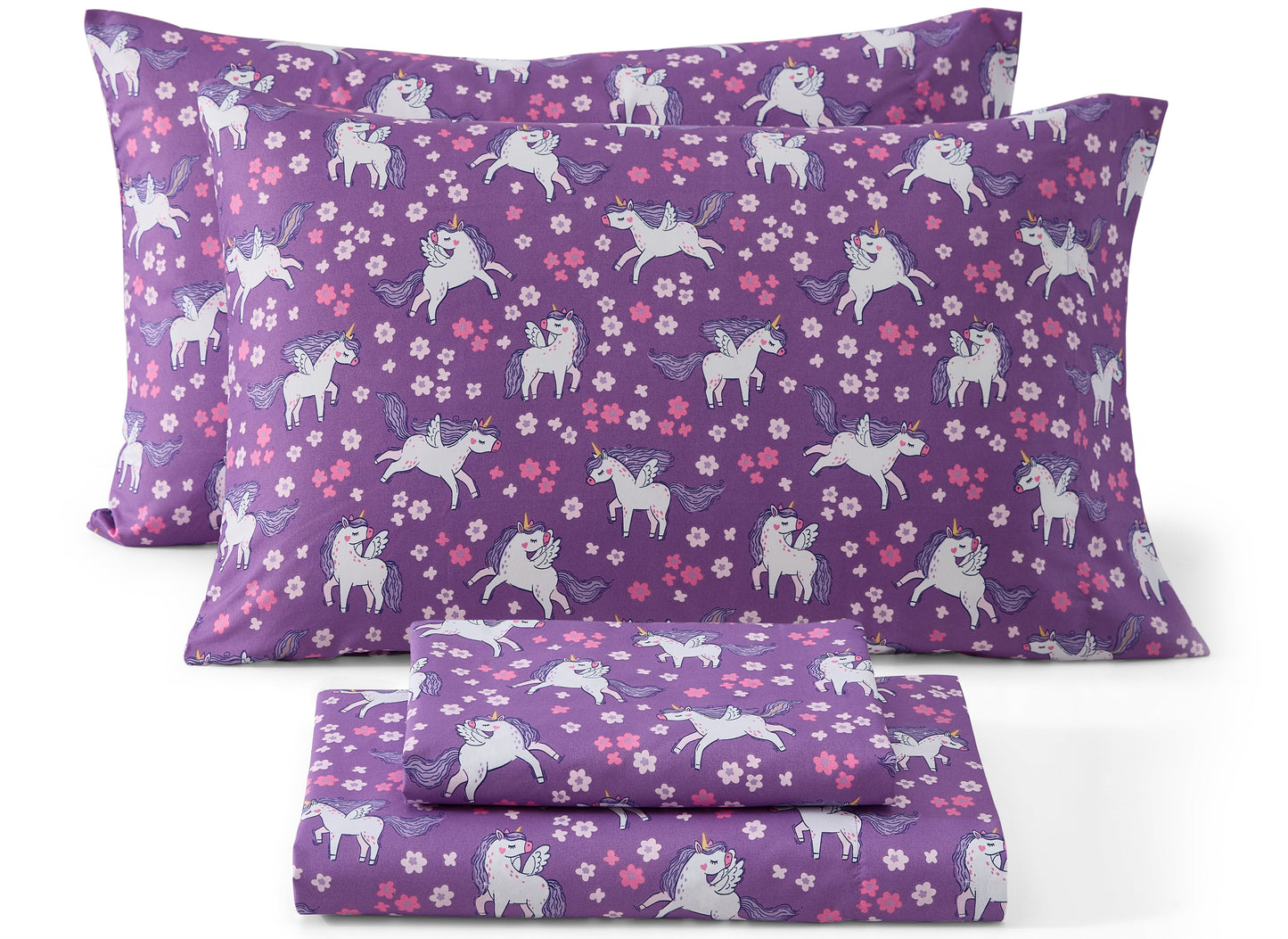 Unicorn Girls Kids Bed Sheets