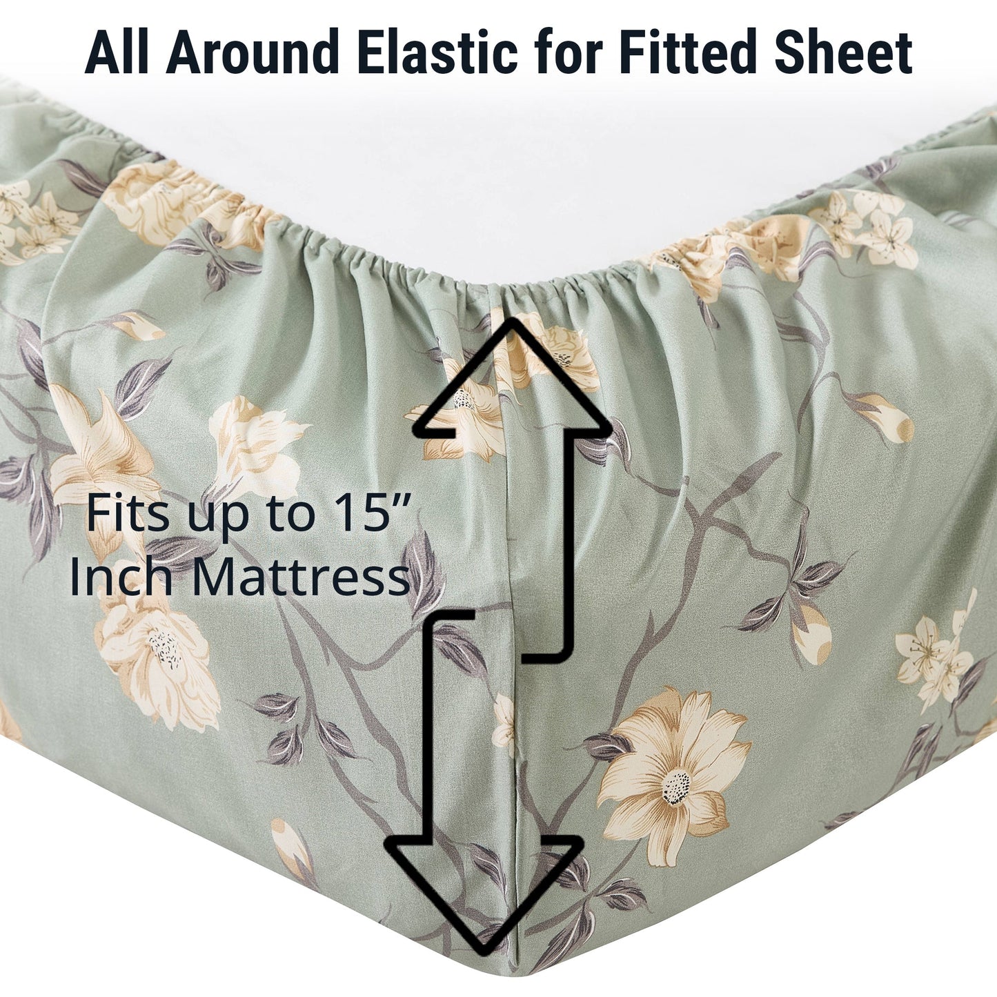 Vintage Green Bed Sheets