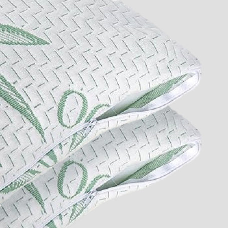 Ultra-Soft Viscose Pillow Cover Protector with Waterproof Zipper – Durable and Moisture-Resistant (Pack of 2)