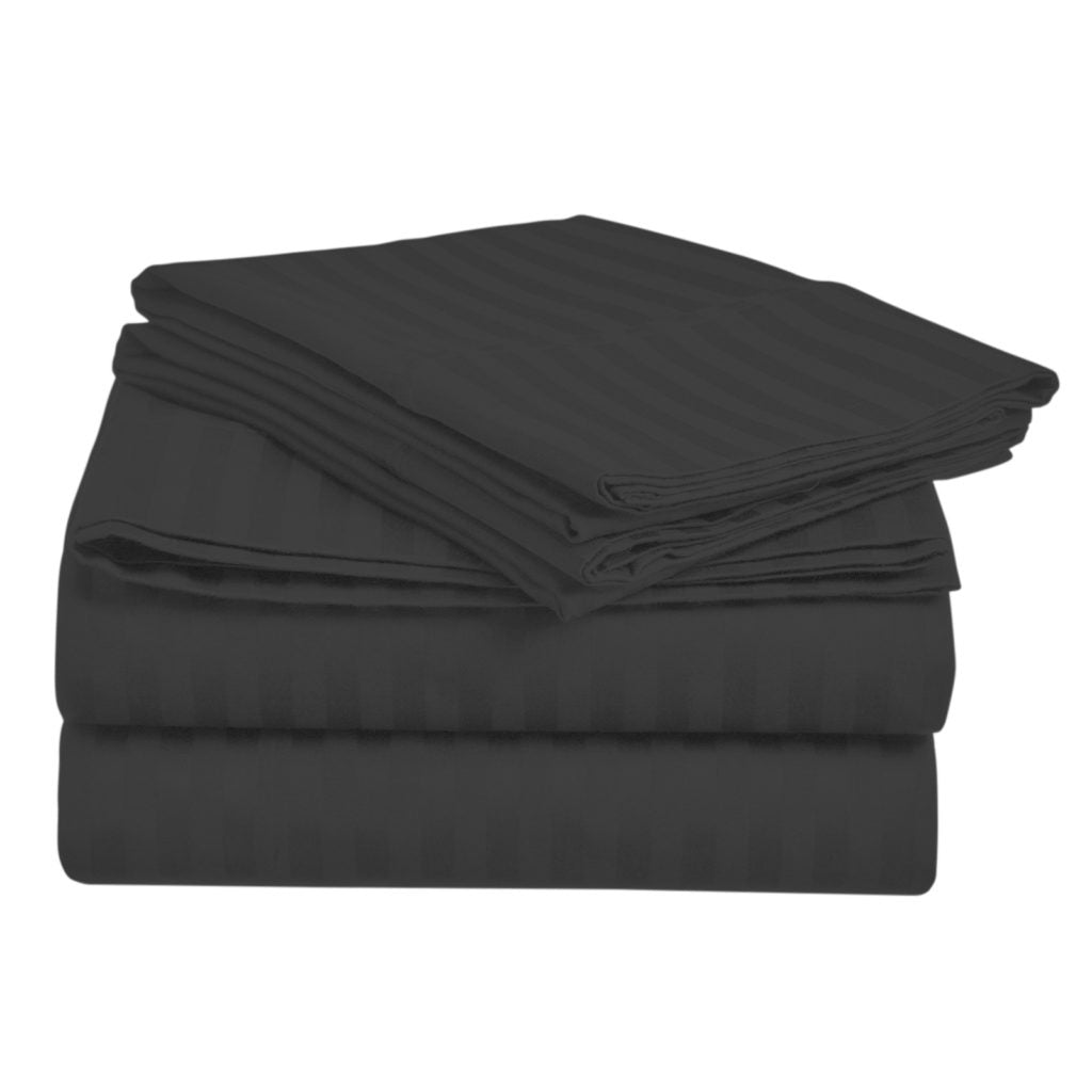 Home Design 1800 Series Luxurious Hotel Stripe Sheet Sets image 11
